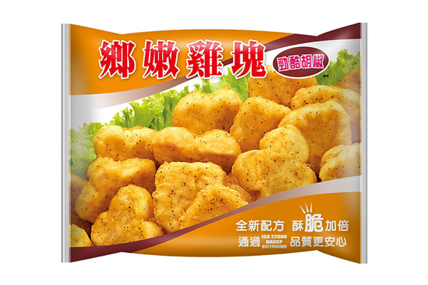 大成-鄉嫩雞塊黑胡椒-700g-12包/箱